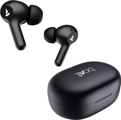 boAt Airdopes 71,40 H Battery, ENx Tech, Low Latency, App Support Bluetooth Headset (Active Black, True Wireless)